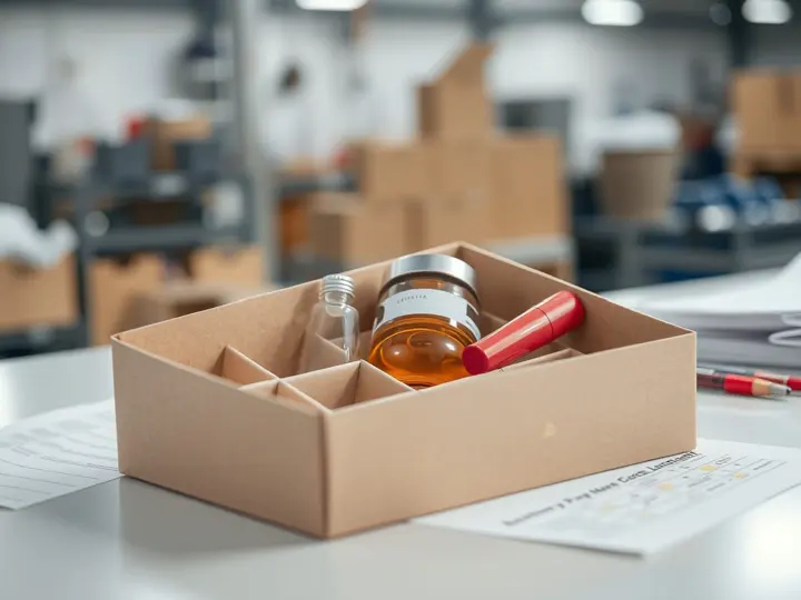 化妆品礼盒套装纸塑内托细节图